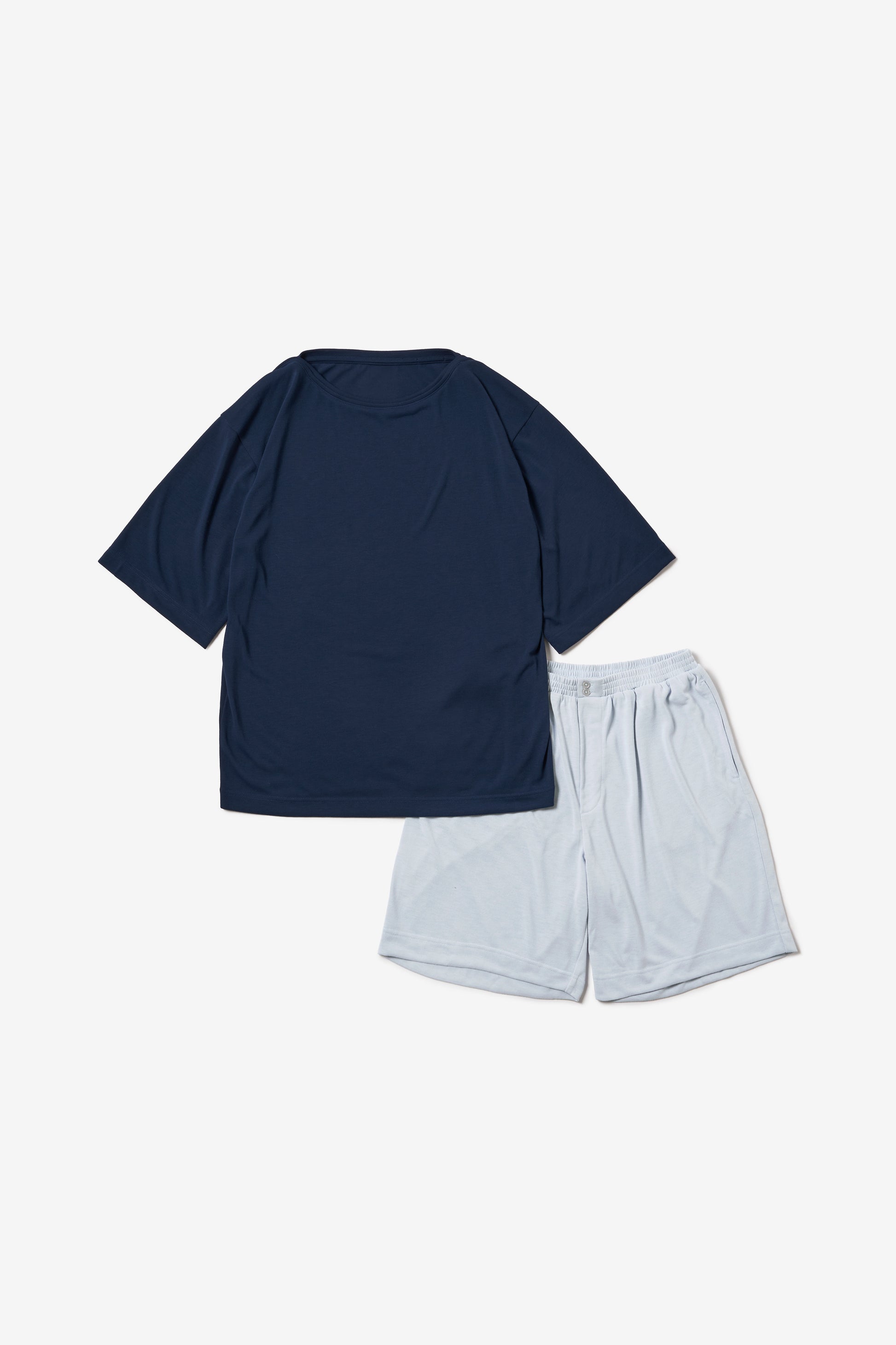 ボートネックTシャツ＆ショートパンツ MIDNIGHT× MISTY
