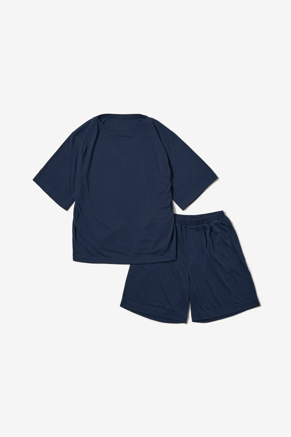 ボートネックTシャツ＆ショートパンツ MIDNIGHT