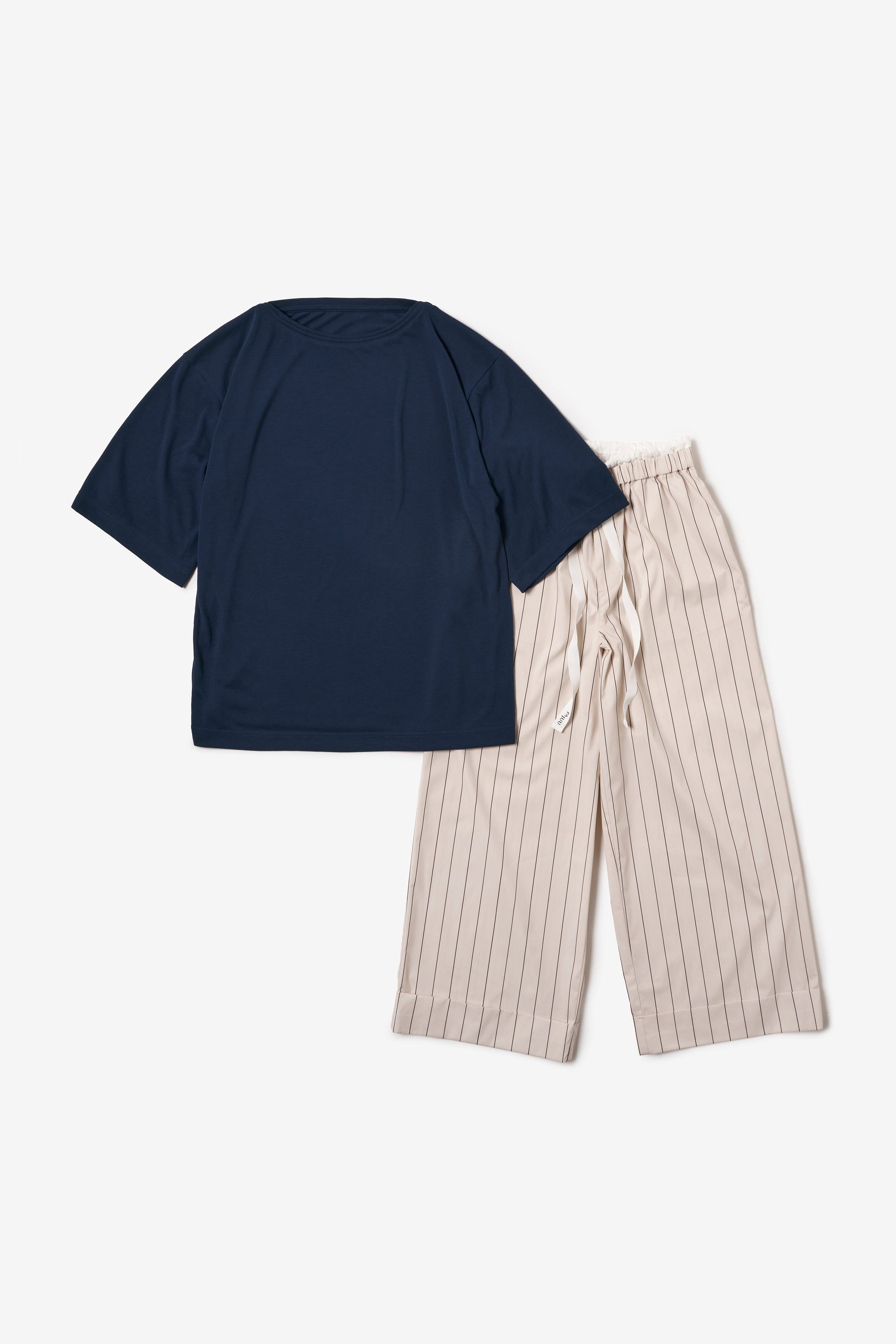 ボートネックTシャツ＆ロングパンツ  MIDNIGHT×EARTH