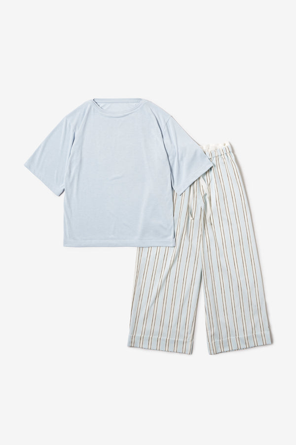 ボートネックTシャツ＆ロングパンツ MISTY×MORNING