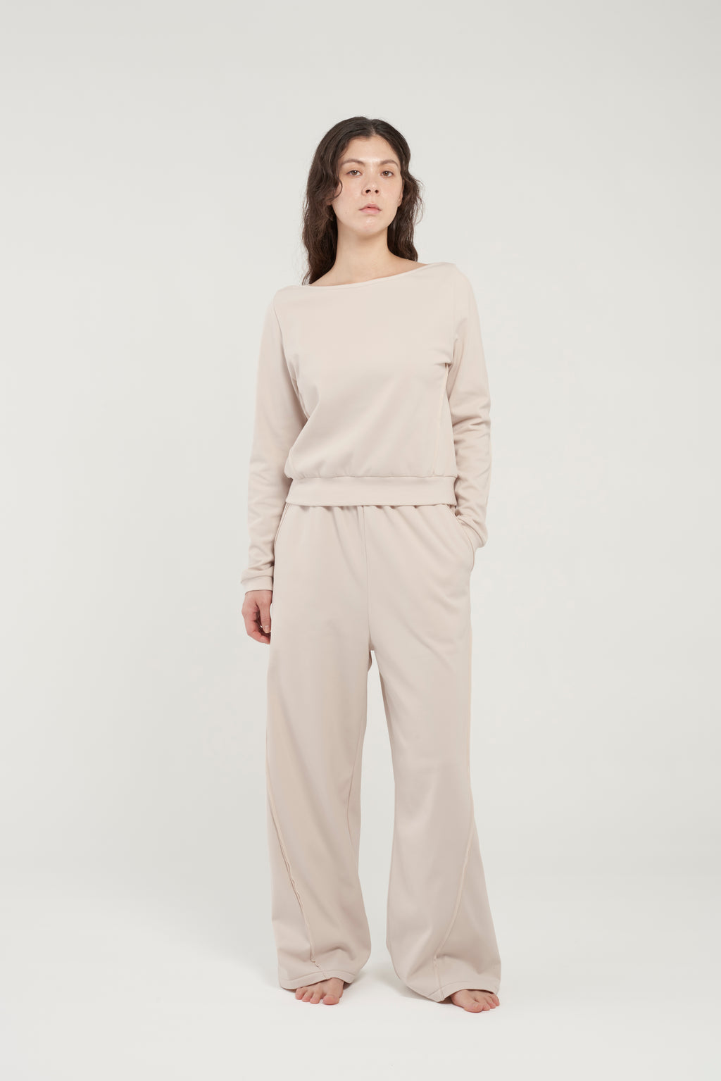 フェザースウェット ボートネック Oatmeal