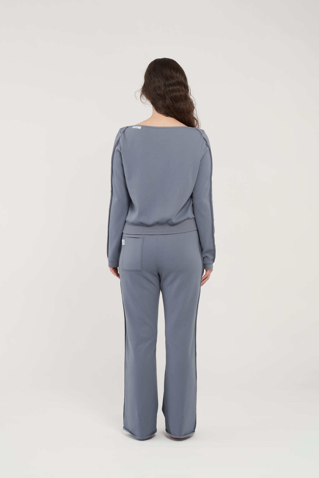 フェザースウェット ボートネック BlueGray
