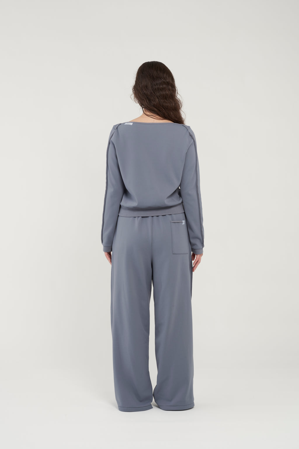 フェザースウェット ボートネック BlueGray