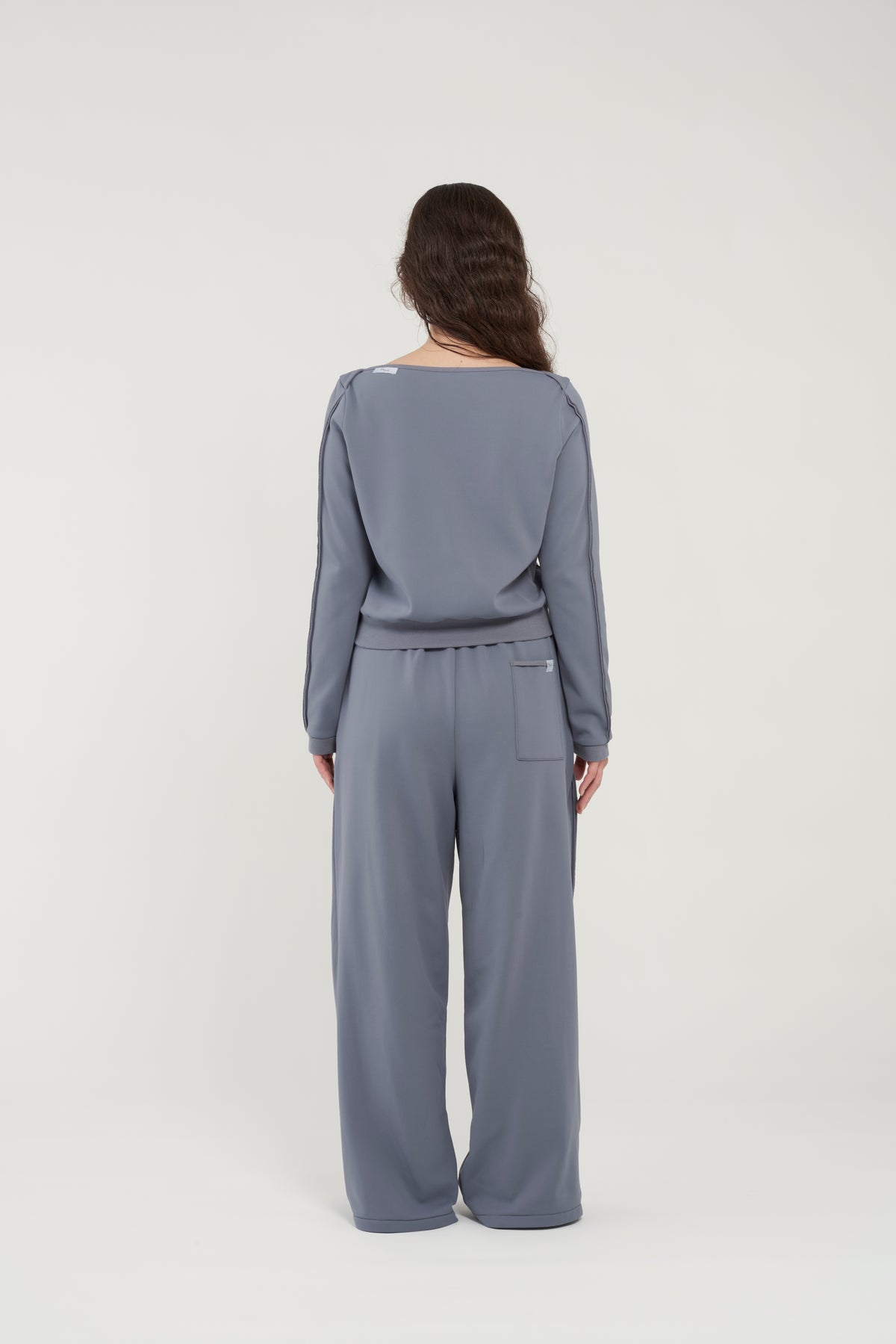 フェザースウェット ボートネック BlueGray