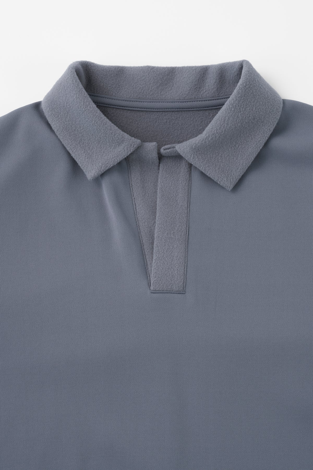 フェザースウェット ラガーシャツ BlueGray